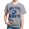 Picture of Junk Food Clothing x NFL - New York Giants - Team Helmet - Kids Short Sleeve T-Shirt for Boys and Girls - Size Large