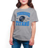 Picture of Junk Food Clothing x NFL - Tennessee Titans - Team Helmet - Kids Short Sleeve T-Shirt for Boys and Girls - Size X-Large