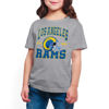 Picture of Junk Food Clothing x NFL - Los Angeles Rams - Team Helmet - Kids Short Sleeve T-Shirt for Boys and Girls - Size Medium