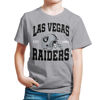 Picture of Junk Food Clothing x NFL - Las Vegas Raiders - Team Helmet - Kids Short Sleeve T-Shirt for Boys and Girls - Size Large
