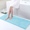 Picture of Smiry Luxury Chenille Bath Rug 47''x17'', Extra Soft and Absorbent Shaggy Bathroom Mat Rugs, Machine Washable, Non-Slip Plush Carpet Runner for Tub, Shower, and Bath Room, Sky Blue