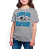 Picture of Junk Food Clothing x NFL - Carolina Panthers - Team Helmet - Kids Short Sleeve T-Shirt for Boys and Girls - Size Large