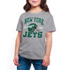 Picture of Junk Food Clothing x NFL - New York Jets - Team Helmet - Kids Short Sleeve T-Shirt for Boys and Girls - Size X-Large