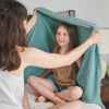Picture of NEWCOSPLAY Super Soft Throw Blanket Light Teal Premium Silky Flannel Fleece Leaves Pattern Lightweight Bed Blanket All Season Use (Light Teal, Throw(40"x50"))