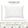 Picture of Little Sleepy Head Toddler Pillow with Pillowcase 13x18 - Kids Pillow for Sleeping - Toddler Pillow - Better Neck Support Ergonomic Pillow and Toddler Pillowcase - Best Pillows for Kids (Safari)