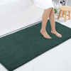 Picture of Smiry Luxury Chenille Bath Rug 59''x24'', Extra Soft and Absorbent Shaggy Bathroom Mat Rugs, Machine Washable, Non-Slip Plush Carpet Runner for Tub, Shower, and Bath Room, Green