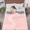 Picture of yescool Weighted Blanket for Adults (12 lbs, 60" x 80", Pink Grey) Cooling Heavy Blanket for Sleeping Perfect for 110-130 lbs, Queen Size Breathable Blanket with Premium Glass Bead, Machine Washable