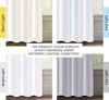 Picture of H.VERSAILTEX 100% Blackout Curtains for Bedroom Thermal Insulated Linen Textured Curtains Heat and Full Light Blocking Drapes Living Room Curtains 2 Panel Sets, 52x84 - Inch, Pure White