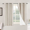 Picture of H.VERSAILTEX Primitive Linen Curtains 100% Blackout Curtain Drapes Burlap Curtains with White Thermal Insulated Liner, Grommet Top Curtains Living Room/Bedroom (2 Panels, 42 x 54 Inch, Natural)