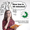 Picture of Secura 7.5 Inch Visual Timer, 60 Minute Oversize Visual Countdown Timer for Kids and Adults, Durable Mechanical Time Management Tool (Green)