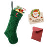 Picture of Ulico Christmas Stockings with Initials, 18’’ Large Embroidered Monogram Knit Christmas Stocking,Xmas Stocking for Kids, Holiday and Family Stocking for Fireplace or Party Decoration Green Letter L
