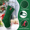 Picture of Ulico Christmas Stockings with Initials, 18’’ Large Embroidered Monogram Knit Christmas Stocking,Xmas Stocking for Kids, Holiday and Family Stocking for Fireplace or Party Decoration Green Letter L