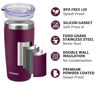 Picture of SUNWILL Travel Coffee Tumbler 20 oz, Insulated Mug with Lid, Stainless Steel Cup for Hot and Cold Drinks, Powder Coated Plum