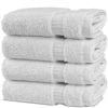 Picture of Chakir Turkish Linens | Hotel & Spa Quality 100% Cotton Premium Turkish Towels | Soft & Absorbent (4-Piece Washcloths, White)