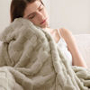 Picture of Bedsure Light Brown Fleece Blanket for Couch - Super Soft Cozy Twin Blankets for Women, Cute Small Throws for Girls, 60x80 Inches