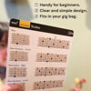Picture of Noisy Clan Guitar Chords Chart - Learn Chords for Guitar, Guitar Chord Progressions, Guitar Scales, Guitar Triads. THE Guitar Theory Cheat Sheet. Easy Read, Durable and Portable Laminated Card. 8x8"
