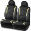 Picture of Skechers Memory Foam™ Car Seat Covers, Air Cool Mesh Thick Seat Covers,Two Front Seat Covers, Airbag Compatible, Automotive Comfort & Protection for Most Cars,Van,Trucks, SUVs(Beige,Two Front)