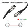 Picture of EBXYA XLR Cable 50ft 2 Packs - Premium Balanced Microphone Cable with 3-Pin XLR Male to Female Mic Speaker Cable, Black
