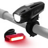 Picture of BV Super Bright Bike Light Set USB Rechargeable - Headlight & Taillight, Waterproof IP44 , 3 Light Modes Including Flash Mode for Safety, Easy to Install and Fits All Bicycles