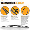 Picture of AUTOBOO 22"+22" Windshield Wiper Blade Sets Replacement for Dodge Challenger 2008-2020 -Original Factory Quality (Pack of 2)