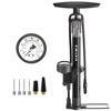 Picture of VIMILOLO Bike Pump, Air Bicycle Pump Inflator with Pressure Gauge for Presta and Schrader Valve Tire Ball Bike Portable Pumps 160PSI & 11BAR