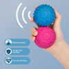 Picture of Best Pet Supplies Squeaky Rubber Toy for Dogs Durable Non-Toxic Perfect for Aggressive Chewers Spiked for Dental Health Interactive Dog Toy - Rubber Dog Toy - Pack of 4 - Assorted Colors (M = 2.5")