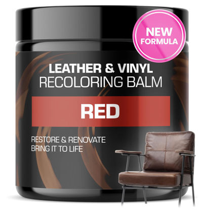Picture of FORTIVO Leather Recoloring Balm, Leather Color Restorer, Leather Scratch Remover, Leather Couch Scratch Repair, Leather Restorer for Couches, Leather Couch Paint, Leather Scratch Repair, Leather Balm