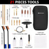 Picture of BOOSTEADY Universal Handgun Cleaning kit .22,.357,.38,9mm,.45 Caliber Pistol Cleaning Kit Bronze Brush and Brass Jag Adapter