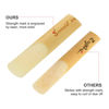 Picture of Sovvid 10 Pack Professional Alto Saxophone Reeds with Plastic Box, Strength 2.0 Alto Sax Reeds, Laser Engraved Marking & Thinner Reed Tip for Easy of Play, Traditional Reeds for Saxophone Alto