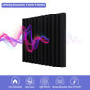 Picture of 24 Pack Acoustic Panels, 1" X 12" X 12" Acoustic Foam Panels, Sound Proof Foam Panels, Self-Adhesive Soundproof Wall Panels,Fire-Proofed Soundproofing Wedges,Acoustic Treatment Foam for Home-Black