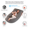 Picture of Pregnancy Pillow, Full Body Maternity Pillow 57 inch, with Removable Washable Cover - Sleep Support for Legs, Back, Neck, Shoulder, HIPS, Belly for Pregnent Women (Cooling Cover)