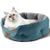 Picture of Asvin Small Dog Bed for Small Dogs, Cat Beds for Indoor Cats, Pet Bed for Puppy and Kitty, Extra Soft & Machine Washable with Anti-Slip & Water-Resistant Oxford Bottom, Teal, 20 inches