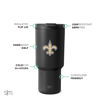Picture of Simple Modern Officially Licensed NFL New Orleans Saints 30 oz Tumbler with Flip Lid and Straws | Insulated Cup Stainless Steel | Gifts for Men Women | Trek Collection | New Orleans Saints
