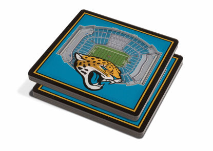 Picture of YouTheFan NFL Jacksonville Jaguars 3D StadiumView Coasters - TIAA Bank Field