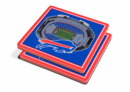 Picture of YouTheFan NFL Buffalo Bills 3D StadiumView Coasters - New Era Field