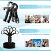 Picture of Acotant Grip Strength Trainer(5 Pack) with Finger Exerciser, Hand Grip Strengthener, Finger Stretcher,Grip Ring & Stress Relief Ball for Muscle Building and Injury Recover with Carry Bag