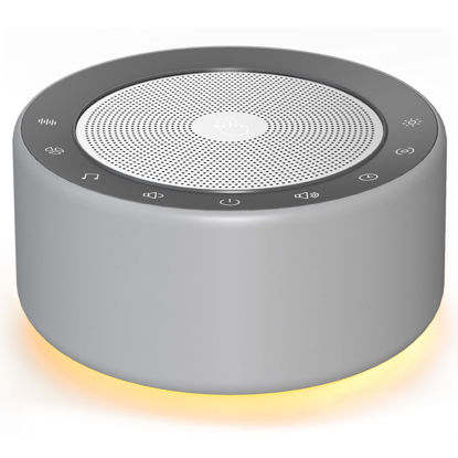 Picture of Nursery Lamp with Sound Machine, Mood Lighting, 7 Colors Night Light, 30 Soothing Sounds, White Noises for Baby, Adults. Timer, Plug in, Memory Function, Touch Control