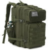 Picture of QT&QY Military Tactical Backpacks For Men Molle Daypack 45L Large 3 Day Bug Out Bag Hiking Rucksack With Bottle Holder