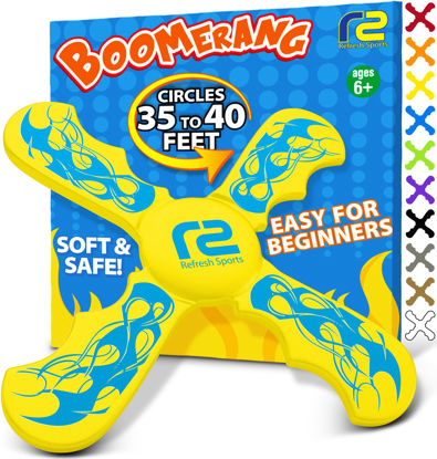 Picture of Kids Beach Toys & Beach Games - Ultimate Foam Boomerangs for The Water - Fun Easter Basket Stuffers for Boys & Girls - Playdates Sand Toys Soft Colorful Designs & Tons Of Fun Toy Easter Gifts For Kids