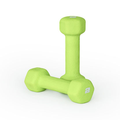 Picture of CAP Barbell Neoprene Dumbbell Weights, 2 lb Pair, Chartreuse