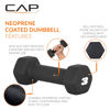 Picture of CAP Barbell Neoprene Dumbbell Weights, 3 lb Pair, Black