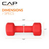 Picture of CAP Barbell Neoprene Dumbbell Weights, 4 lb Pair, Cranberry