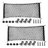 Picture of Amiss 2 Packs Cargo Net Stretchable, Adjustable Trunk Storage Net with Hook, Accessories for Pickup Bed Divider Organizer and Storage, Compatible with Chevy Silverado Ford F150 GMC (50"x 18")