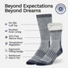 Picture of Buttons & Pleats Premium Merino Wool Hiking Socks Outdoor Trail Crew Socks Charcoal ML