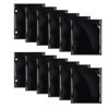 Picture of 12 Pieces Black Flip Folio Marching Band Music Files Holder Flip Folder Pages Sheet 7.3 x 6.3 Inches PVC Waterproof Window Pages Musical Flip Folder with 2 Holes for Music Files