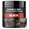 Picture of FORTIVO Black Leather Balm, Leather Repair Kit Furniture, Leather Repair Kits for Couches, Leather Color Restorer for Furniture, Car Seats, Belt, Boots, Leather Paint for Couches, Leather Balm Black