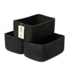 Picture of MiniArk Shelf Storage Baskets for Organizing | Closet Organizer Bins | Small Baskets | Toy Basket | Cute Decorative Basket | Cube Storage Bin | Woven Rope Basket | 11.5×7.5×4.7” | 3 Packs Black