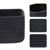 Picture of MiniArk Shelf Storage Baskets for Organizing | Closet Organizer Bins | Small Baskets | Toy Basket | Cute Decorative Basket | Cube Storage Bin | Woven Rope Basket | 11.5×7.5×4.7” | 3 Packs Black