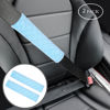 Picture of Amooca Soft Auto Seat Belt Cover Seatbelt Shoulder Pad Cushions 2 PCS for a More Comfortable Driving Universal Fit for All Cars and Backpack Light Blue