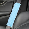 Picture of Amooca Soft Auto Seat Belt Cover Seatbelt Shoulder Pad Cushions 2 PCS for a More Comfortable Driving Universal Fit for All Cars and Backpack Light Blue